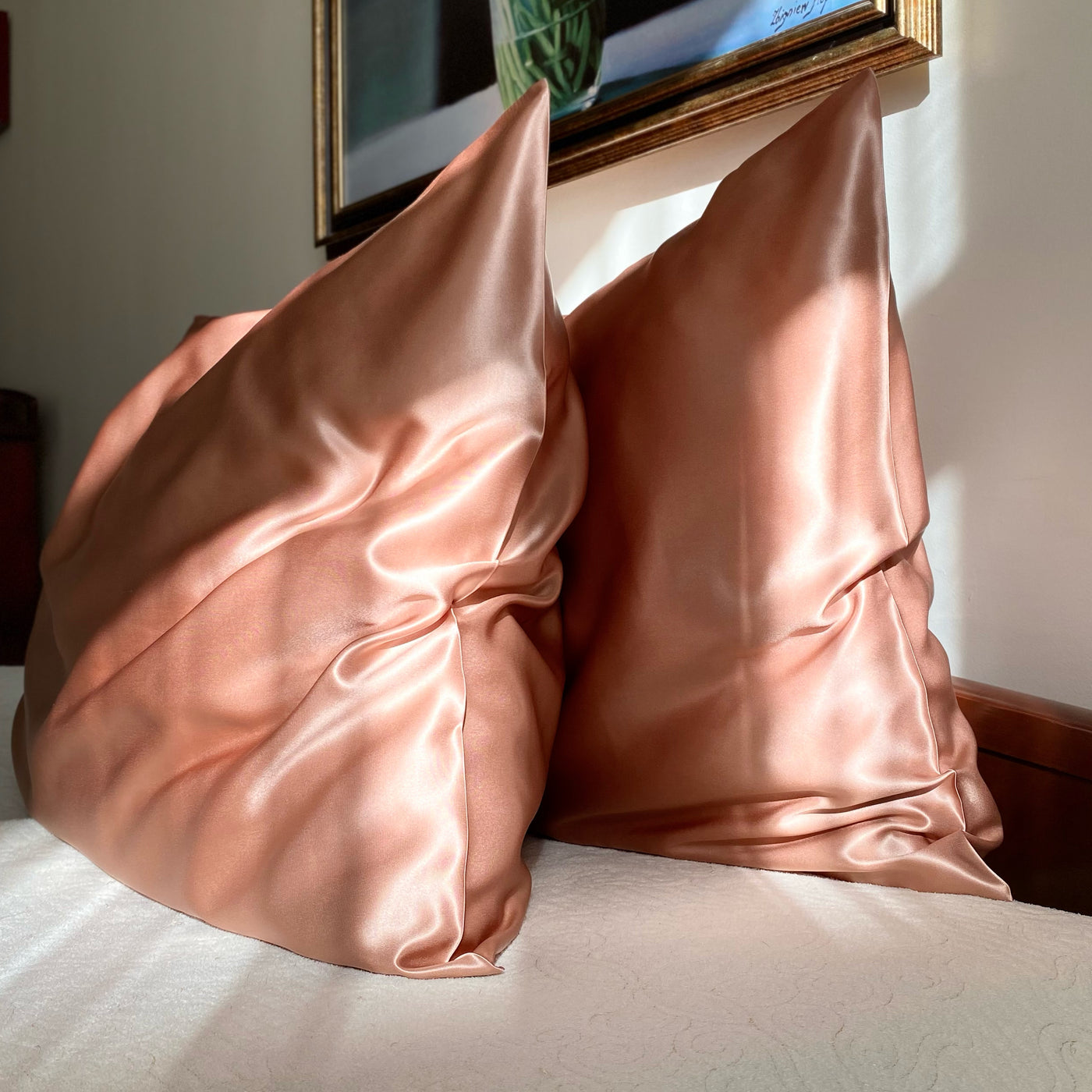 Silk Envelope Pillowcase - Deep Coral