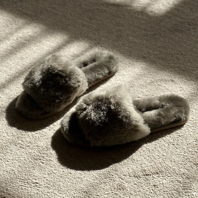 Australian Sheepskin Slippers - Olive Green