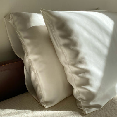 Silk Envelope Pillowcase - White Lily