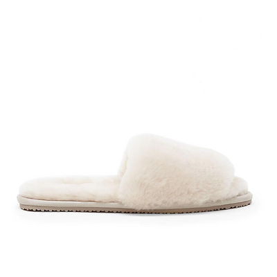 Australian Sheepskin Slippers - White Lily