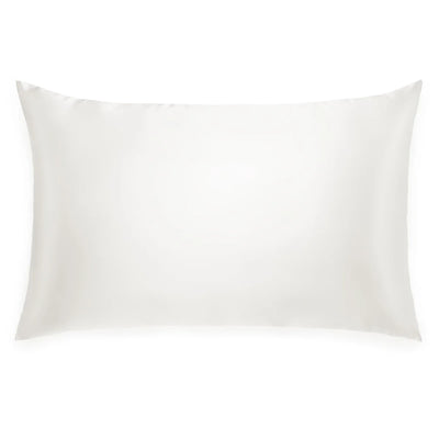 Silk Zippered Pillowcase - White Lily