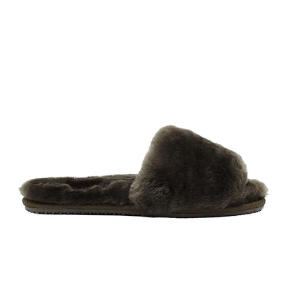 Australian Sheepskin Slippers - Olive Green