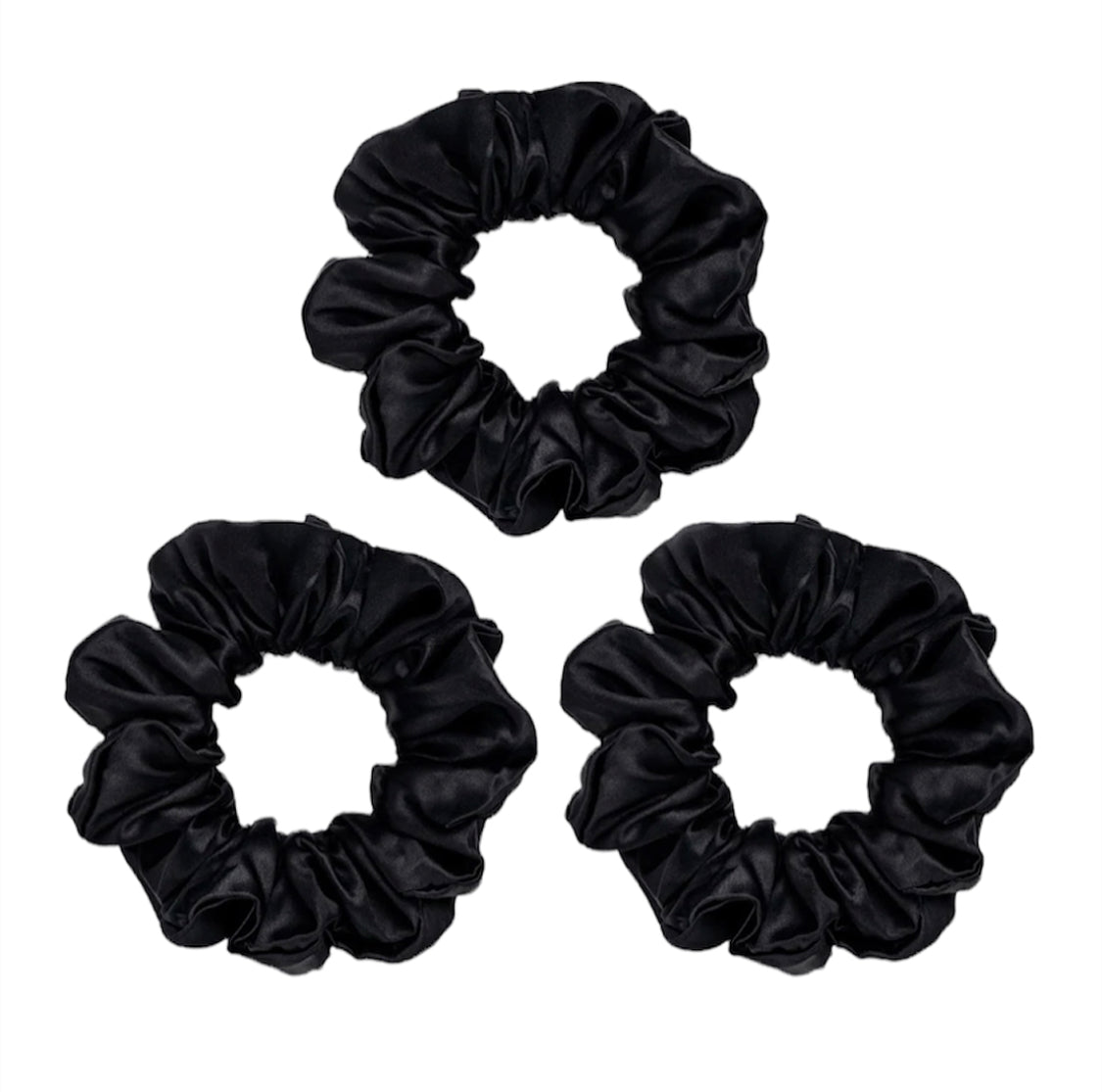 Silk Large Scrunchies - Deep Night