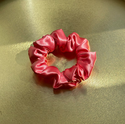 Silk Large Scrunchies - Light Rose