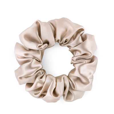 Silk Large Scrunchies - Dusty Gold