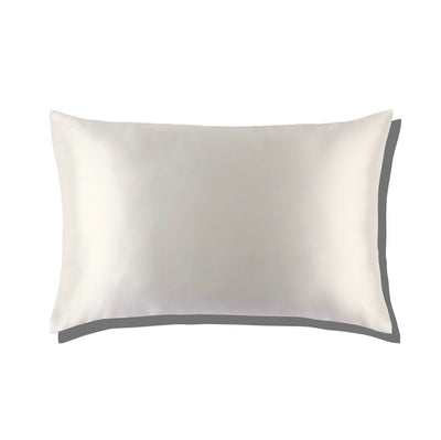 PURE SILK PILLOWCASE - WHITE