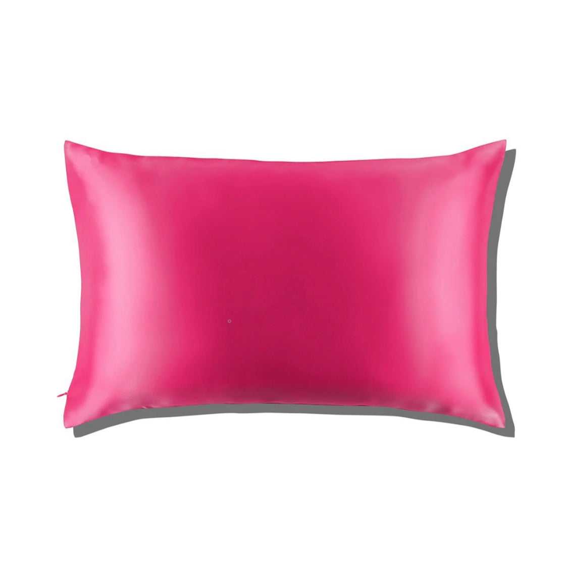 Silk Zippered Pillowcase - Magenta Peony