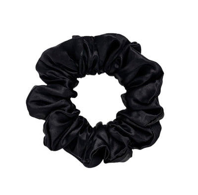 MINI SILK SCRUNCHIE - BLACK