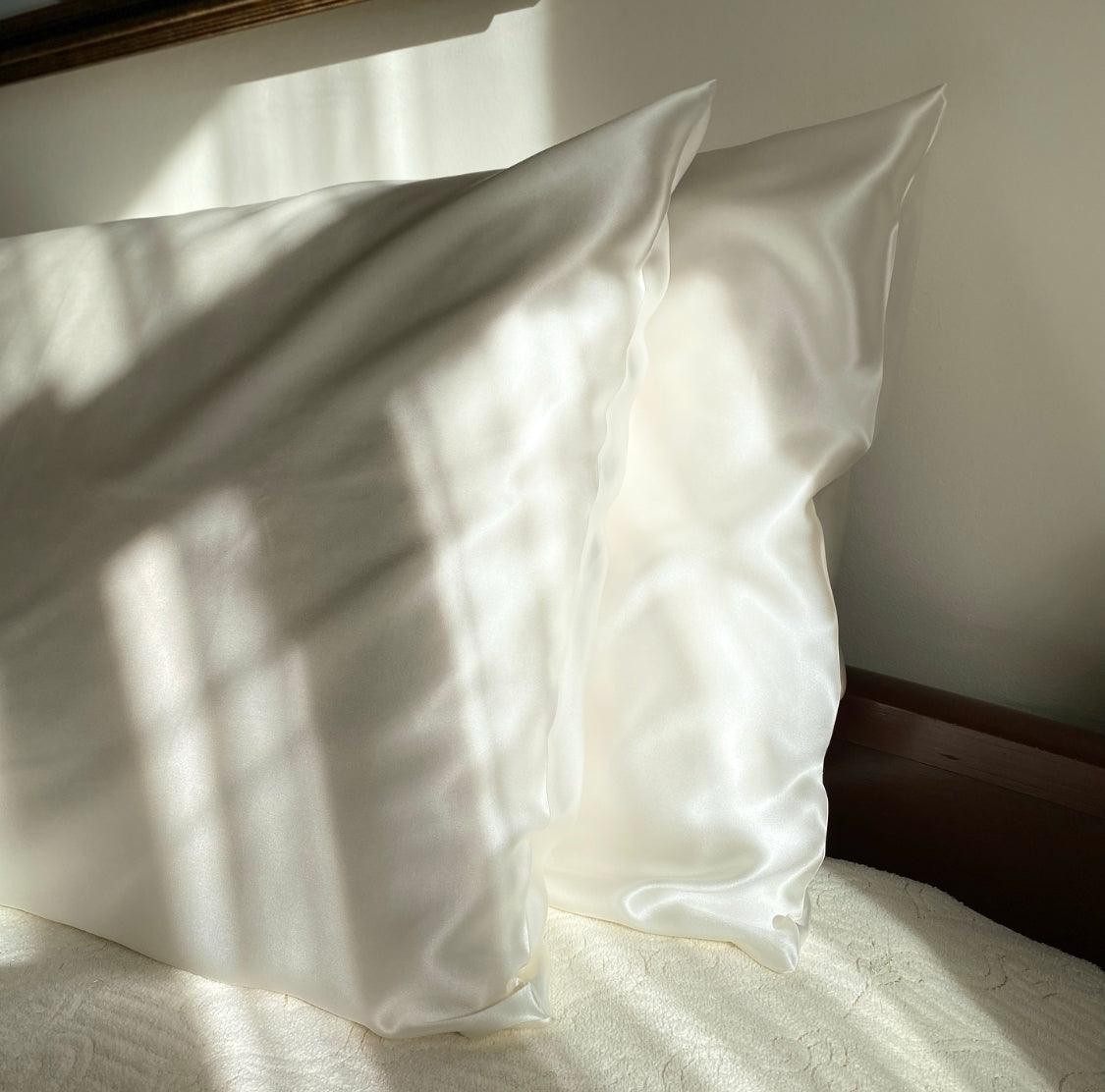 PURE SILK PILLOWCASE - WHITE