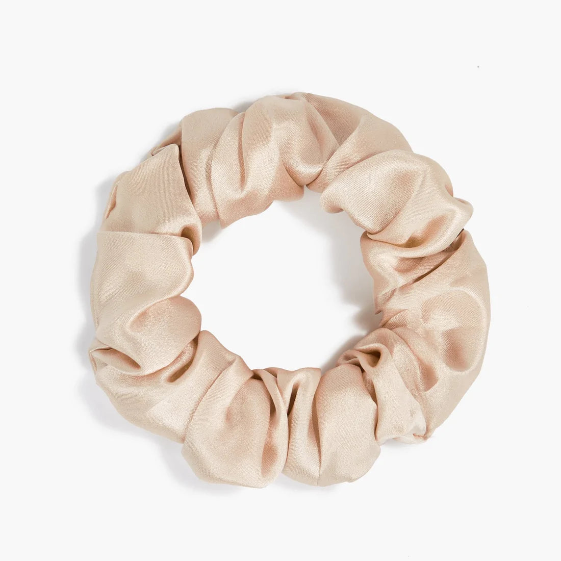 Silk Large Scrunchies - Champagne